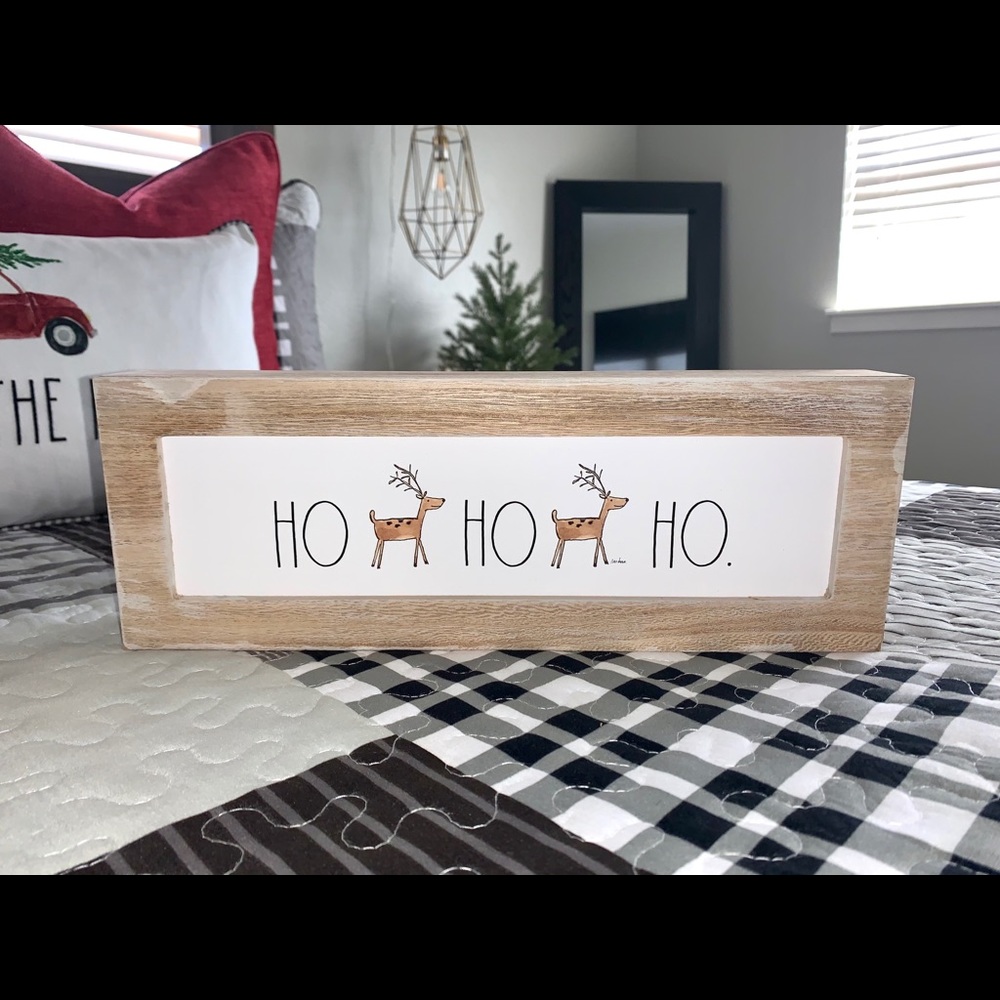 Rae Dunn Christmas ‘HO HO HO’ Sign